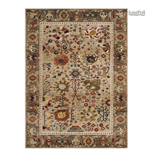 american-moroccan-style-plush-carpets-home-retro-living-r-oqra9w-1 Tapis marocain ancien aux motifs traditionnels
