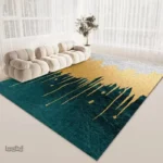 Tapis Vert Foncé élégant pour décoration intérieure