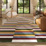 Tapis de salon moderne au design épuré et contemporain