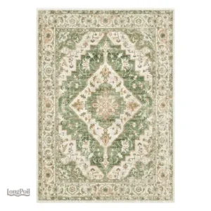 Ancien tapis persan au style raffiné et élégant