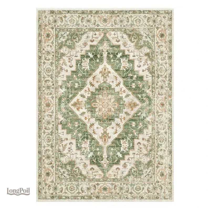 Ancien tapis persan au style raffiné et élégant