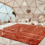 Tapis au style bohème, parfait pour un intérieur accueillant