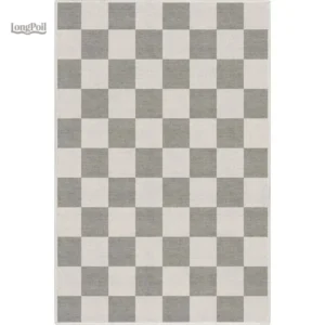 Tapis à carreaux pour salon élégant et moderne