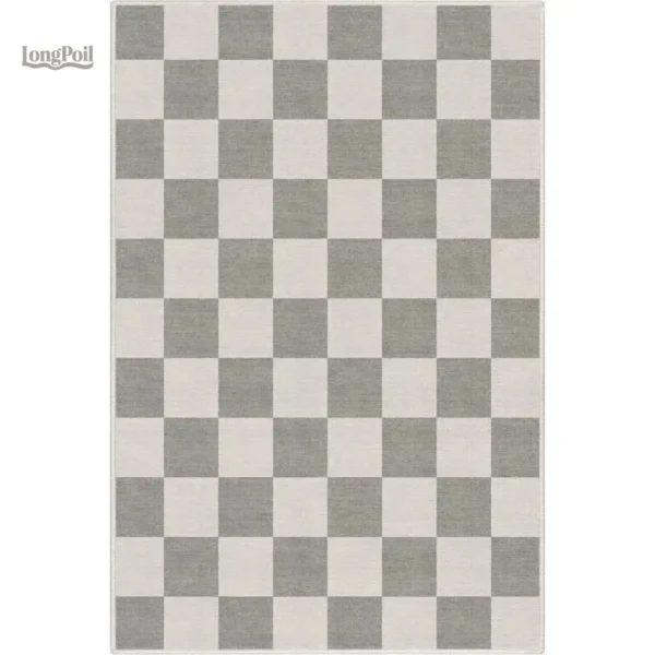 checkered-living-room-carpet-ins-fashion-simple-macron-co-k95cw9-1 Tapis à carreaux pour salon élégant et moderne