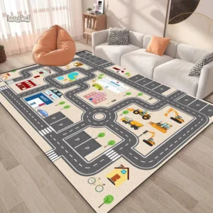 Circuit tapis voiture pour jeux d'enfants et circuits miniatures