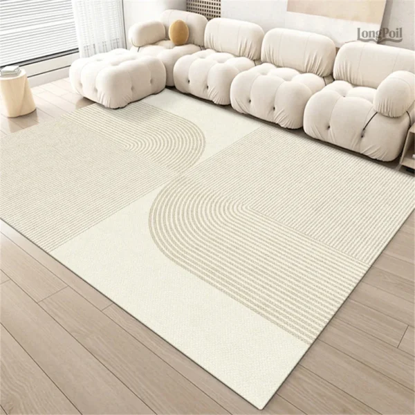 grand-tapis-beige-1 Grand Tapis Beige élégant pour un intérieur apaisant