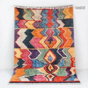 Grand Tapis Berbère au design élégant et artisanal