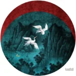 Grand tapis chinois traditionnel
