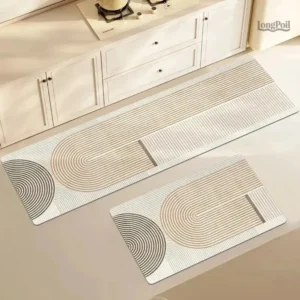 Grand tapis vinyle pour cuisine moderne