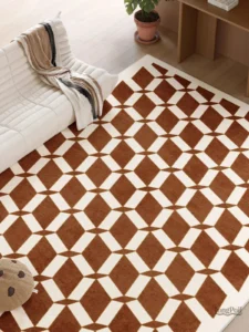 Tapis damier moderne pour décoration intérieure