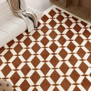 Tapis damier moderne pour décoration intérieure