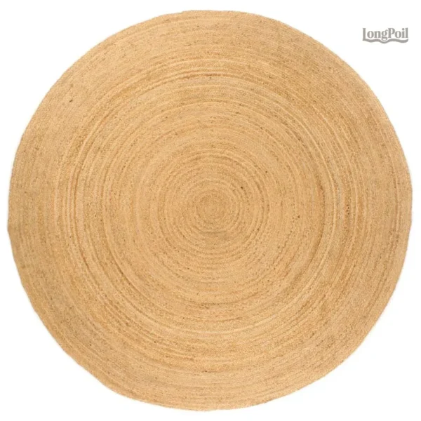 Grand tapis en jute naturel, design élégant et durable