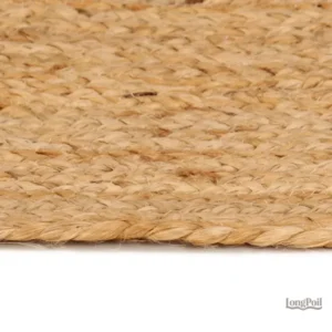 Tapis en jute grand format, parfait pour le salon ou la chambre