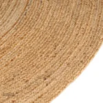 Grand tapis en jute, accessoire polyvalent et écologique