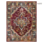 Grand tapis indien aux motifs traditionnels