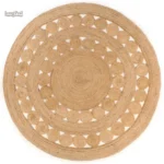 Grand tapis en jute naturel
