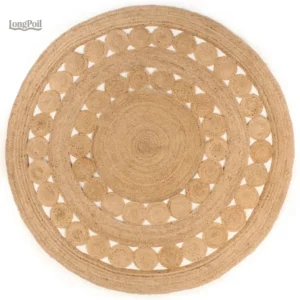 Grand tapis en jute naturel