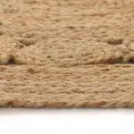 Tapis jute tressé pour décoration intérieure