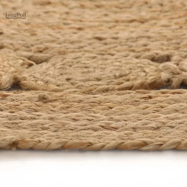 Tapis jute tressé pour décoration intérieure