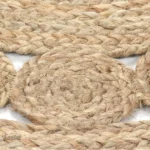 Grand tapis en jute résistant et stylé