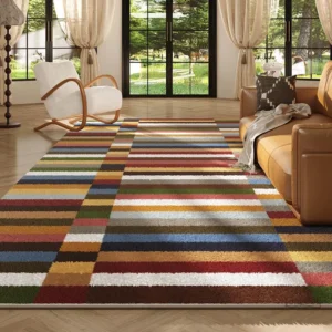 Grand Tapis Moderne aux motifs contemporains