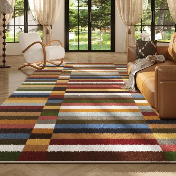 Grand Tapis Moderne aux motifs contemporains