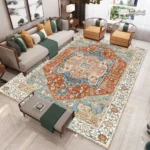 Tapis persan aux motifs élégants et colorés