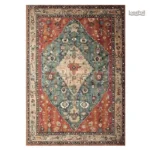 Grand Tapis Vintage au design unique et coloré
