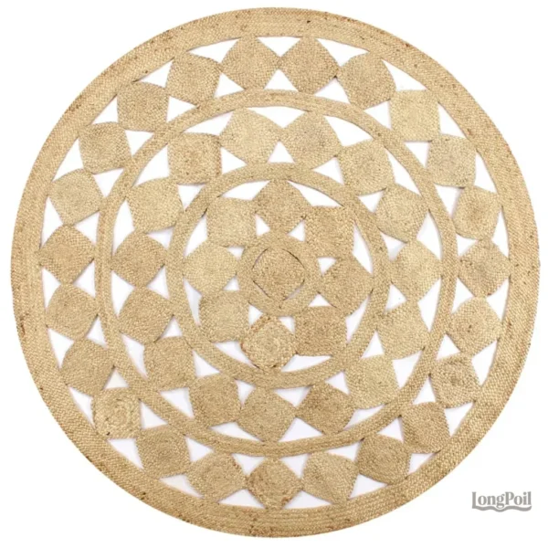 jute-tapis-1 Tapis en jute naturel, design simple et élégant