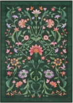 Tapis à Fleurs élégant et coloré pour décoration intérieure