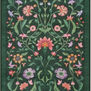 Tapis à Fleurs élégant et coloré pour décoration intérieure