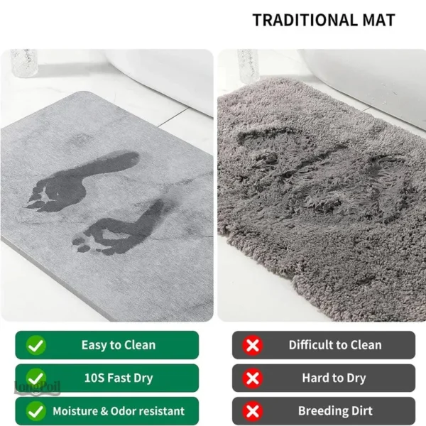 Matelas de bain chimique gratuit en diatomite