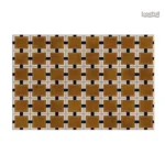 Petit tapis damier élégant pour décoration intérieure