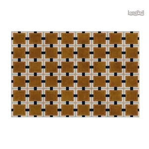 Petit tapis damier élégant pour décoration intérieure