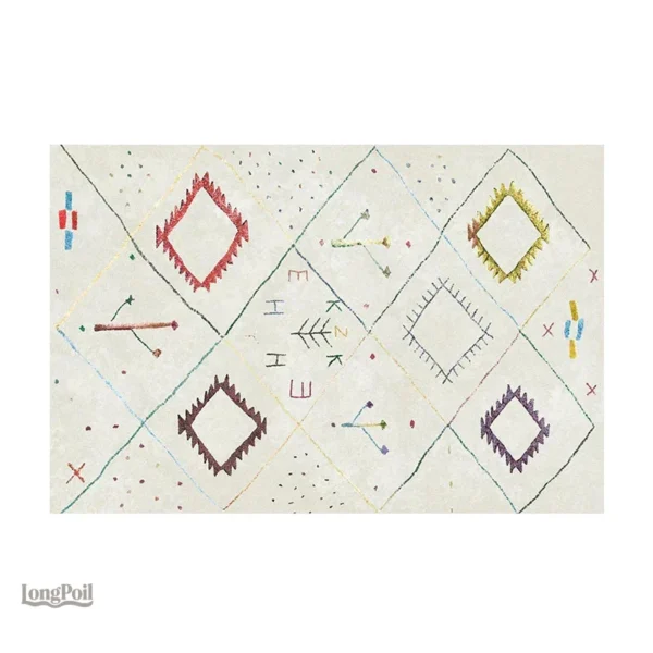 petit-tapis-ethnique-1 Petit tapis ethnique coloré au design traditionnel