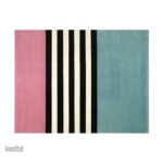 Tapis rayé élégant pour une ambiance moderne