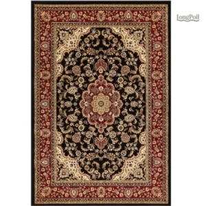 Tapis turc traditionnel aux motifs élégants et colorés