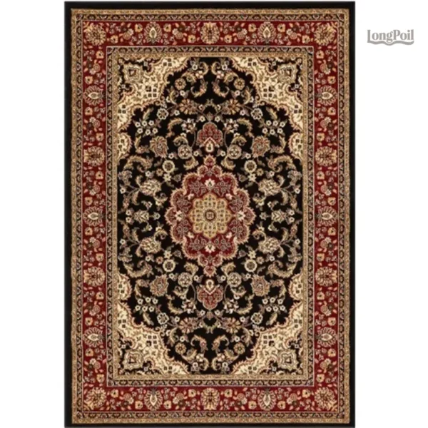 Tapis turc traditionnel aux motifs élégants et colorés