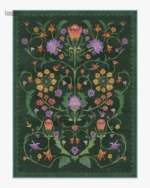 Tapis à Fleurs coloré pour une ambiance chaleureuse
