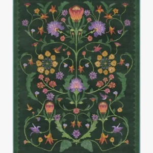 Tapis à Fleurs coloré pour une ambiance chaleureuse