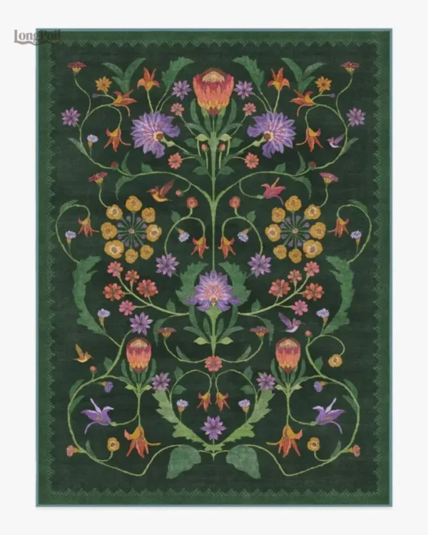 tapis-a-fleurs-1 Tapis à Fleurs coloré pour une ambiance chaleureuse