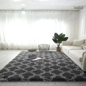 Tapis à long poil doux pour un intérieur cosy