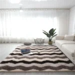 Tapis poil long doux et confortable pour un intérieur chaleureux