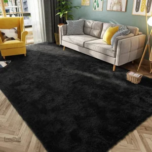 Tapis poil long doux et confortable pour un intérieur chaleureux