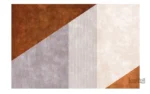 Tapis abstrait aux motifs modernes et colorés