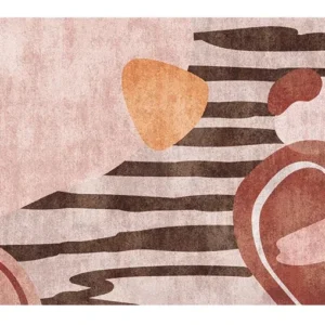 Tapis abstrait coloré au design moderne et artistique