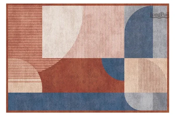 Tapis moderne abstrait au design contemporain