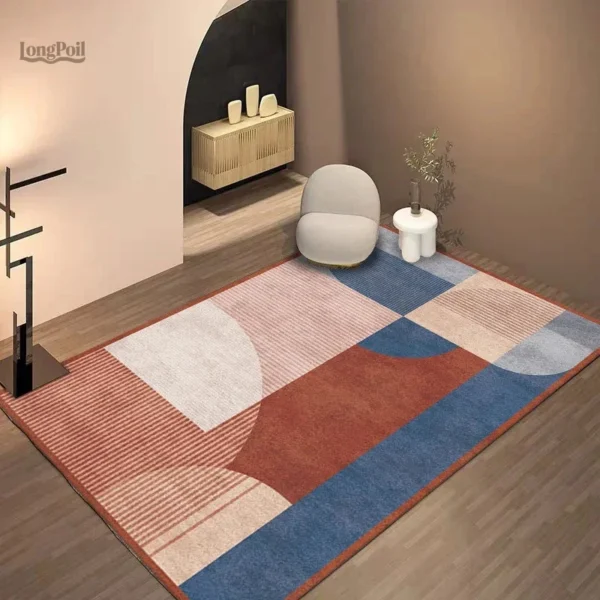 Tapis abstrait coloré pour décoration intérieure stylée