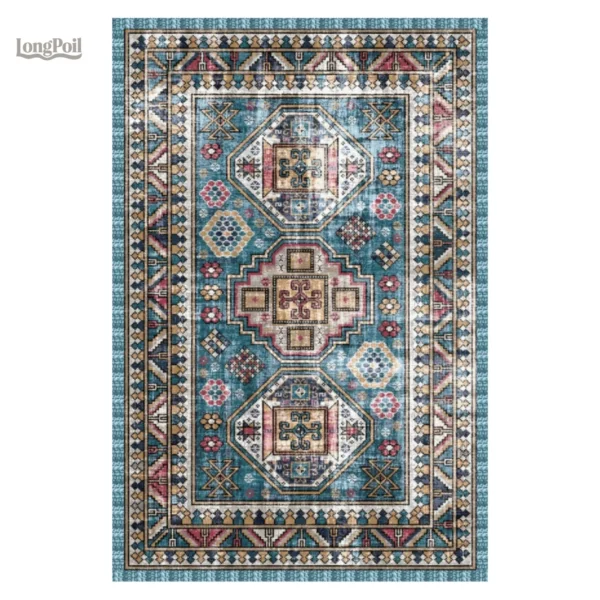 tapis-amerindien-1 Tapis amérindien aux motifs traditionnels et colorés
