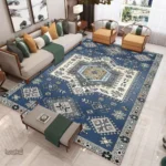 Tapis effet ancien avec motifs uniques pour un intérieur raffiné